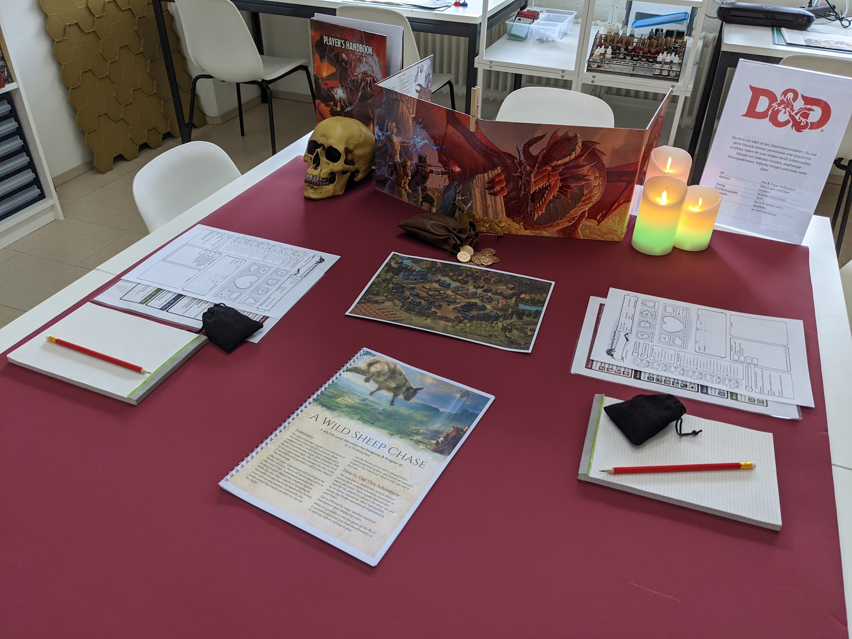 Dungeons & Dragons demo adventure is set-up