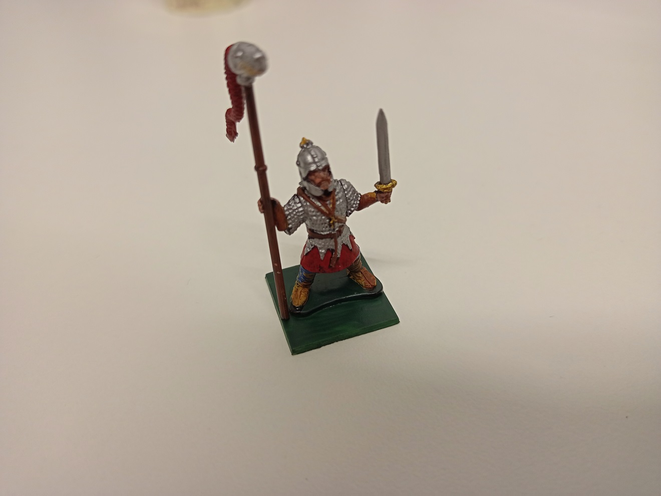 Painted minature of a saxon