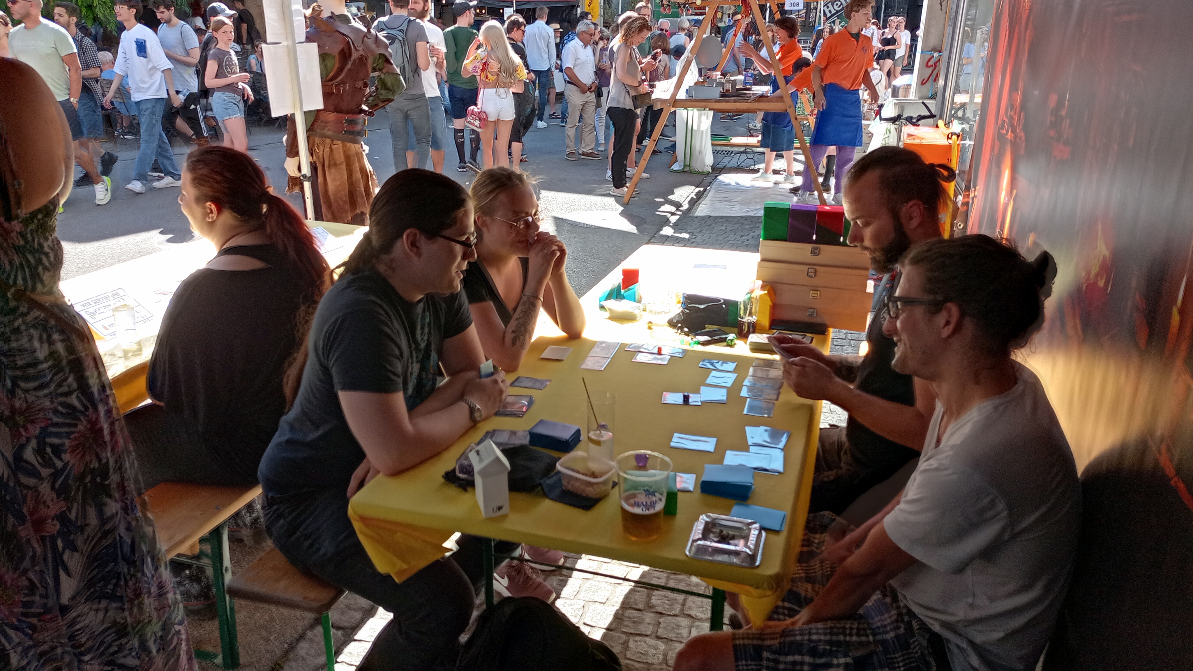 Magic: The Gathering at the ALEA festival booth