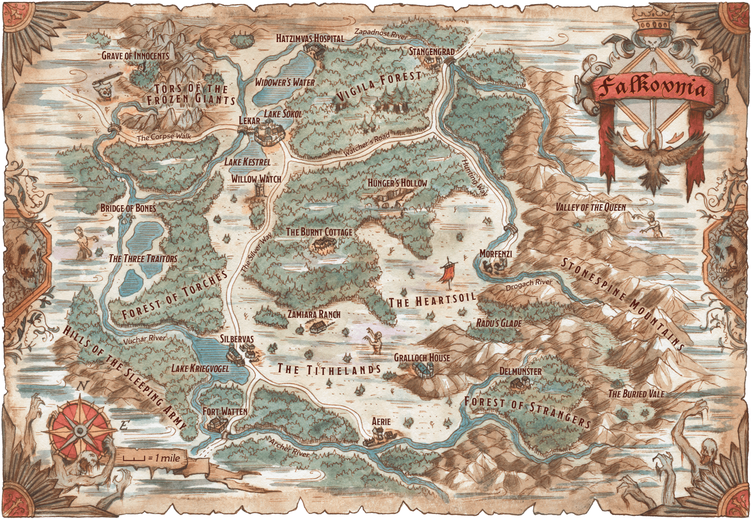 Karte von Falkovnia